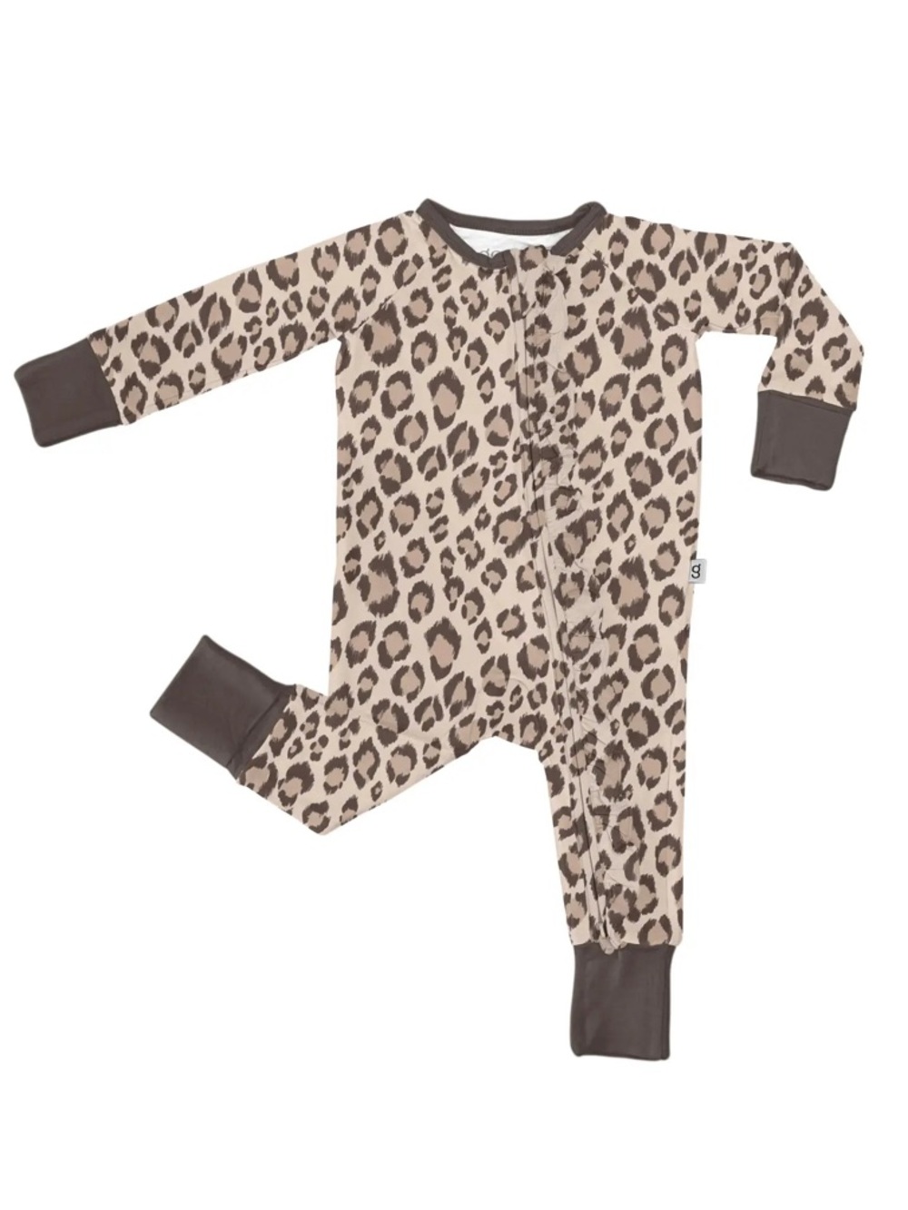 NWT - Goosies Classic Leopard Zip Convertible Ruffles Pajamas